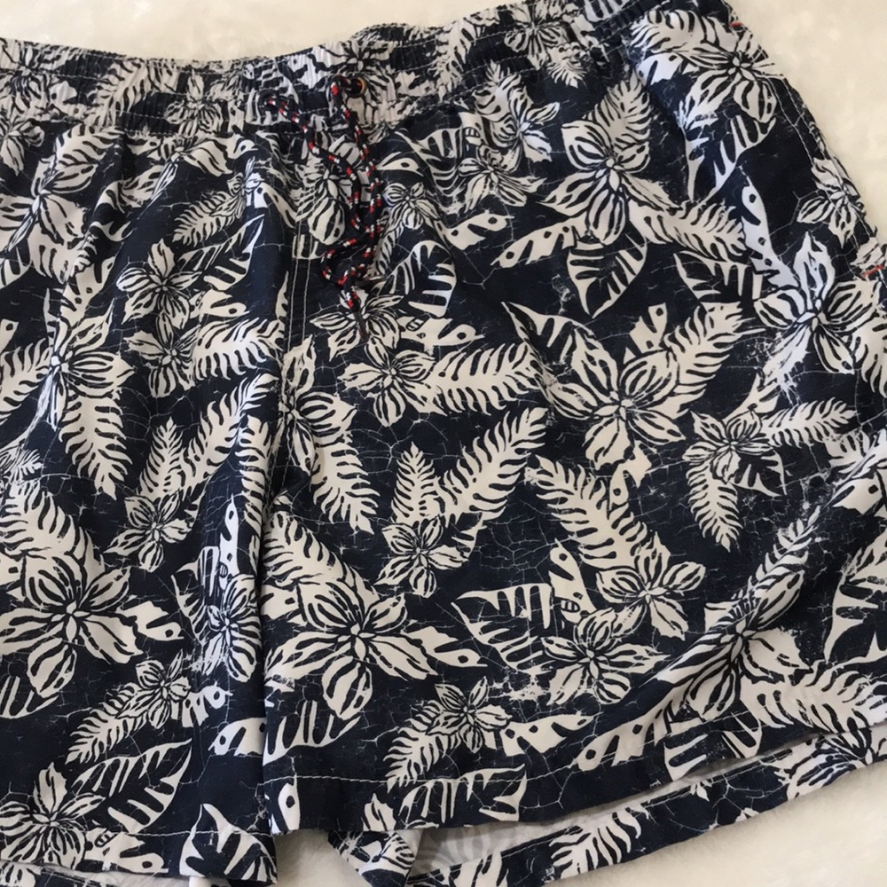 Men’s swimming trunks, Navy and white. - Picture 2 of 9